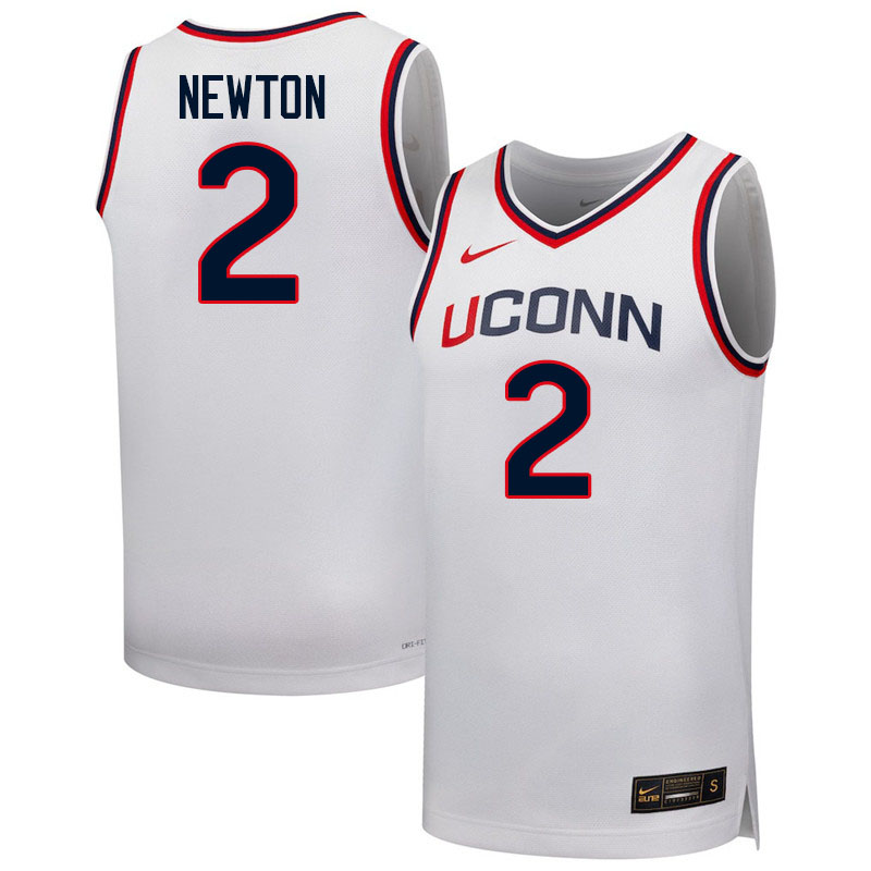 Uconn Huskies #2 Tristen Newton College Basketball Jerseys,Uniforms-White